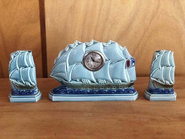 Sailing vases / old fireplace decoration