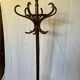 Antique curved wooden parrot coat rack