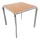 Pierre Paulin vintage square dining table in rosewood and metal
