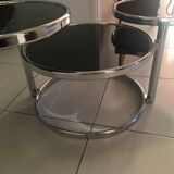 Table basse 3 plateaux pivotants