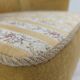 Fauteuil danois des années 1960, velours d'ameublement jaune miel, état d'origine.