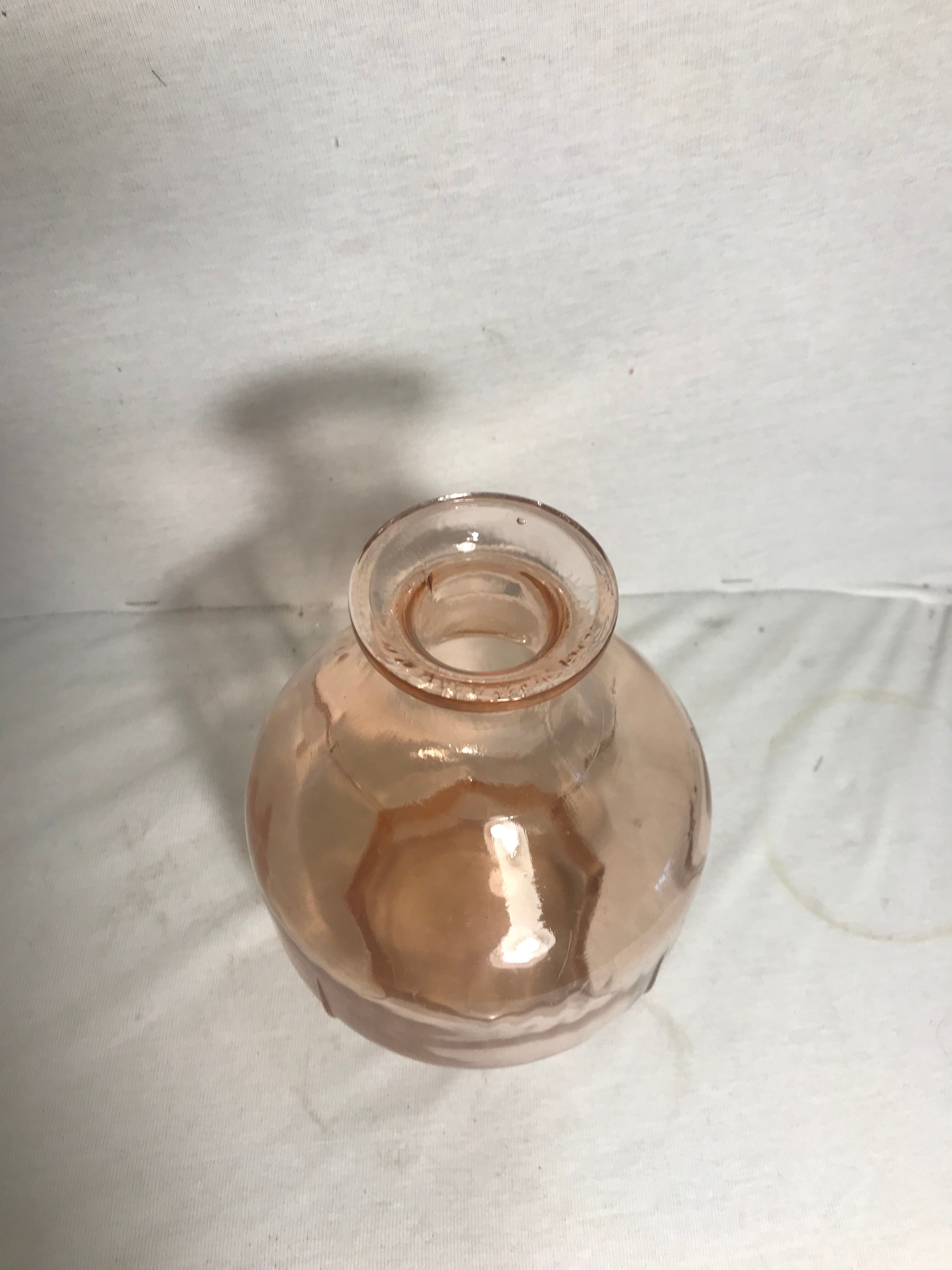 Former pitcher Carafe glass pink 70s Vintage kitchen