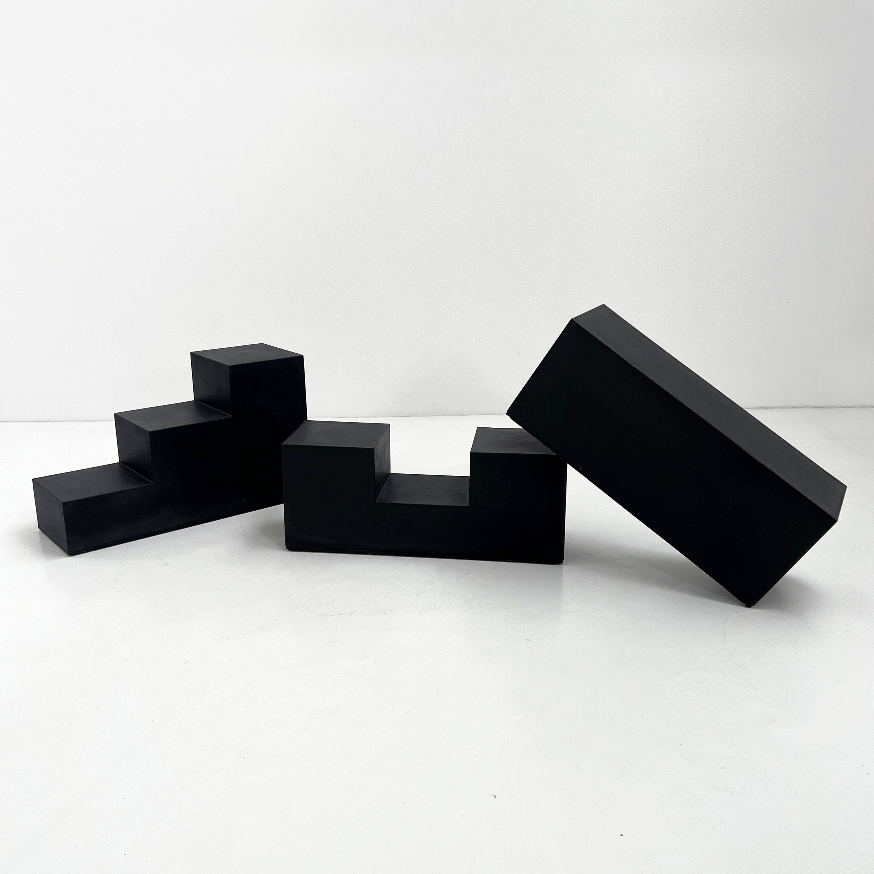Set of 3 coffee tables Gli Scacchi by Mario Bellini for C&B Italia,