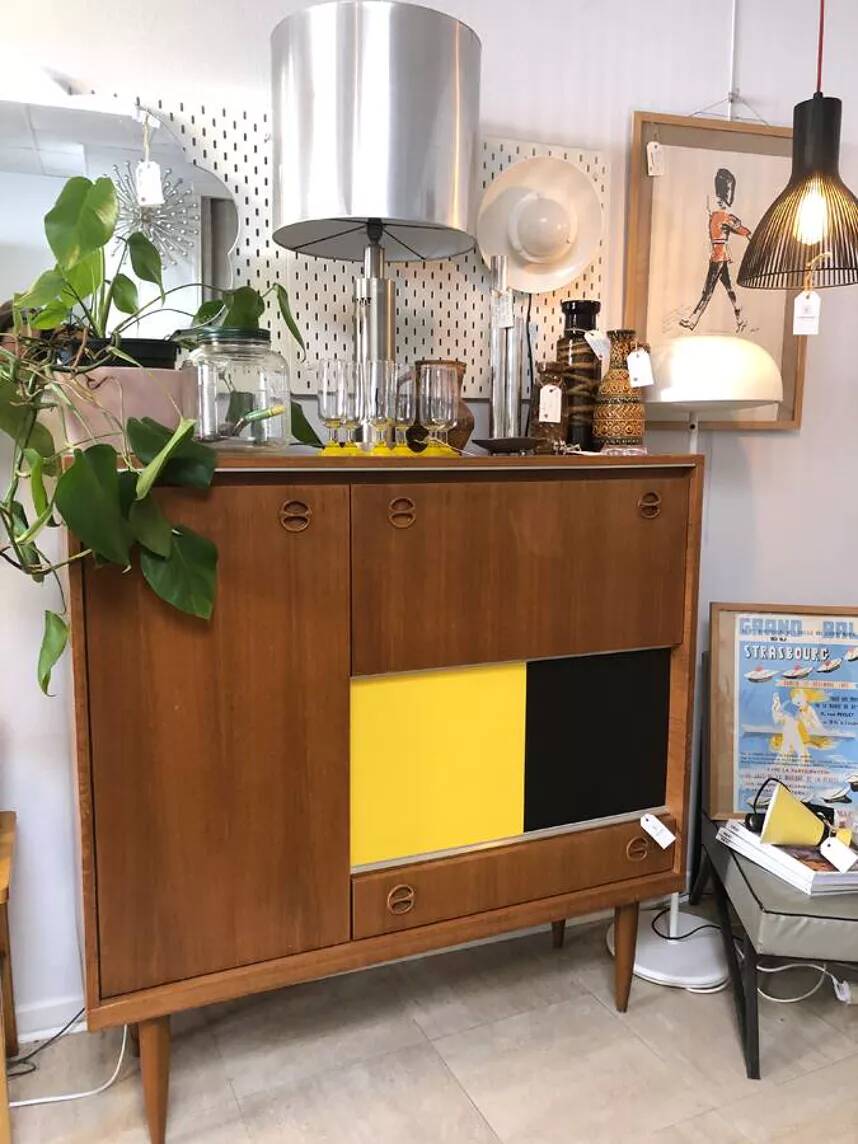 Vintage two-tone Scandinavian buffet – 1960