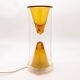 Vintage Oluce Nerolia Table Lamp in Clear and Orange Glass, Italian Design