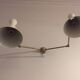 Murable applied Italian double - articulated - Lampshade metal painted white