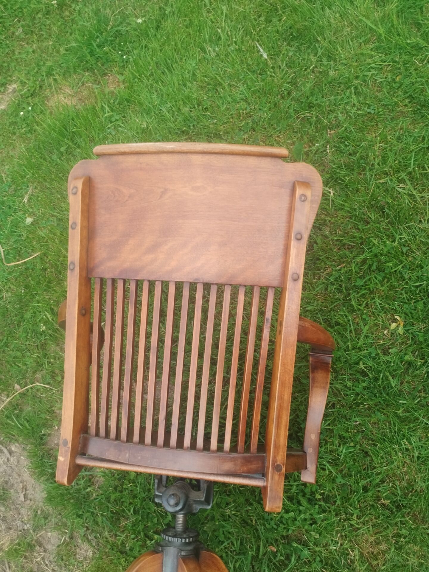 Fauteuil de bureau américain ancien vintage