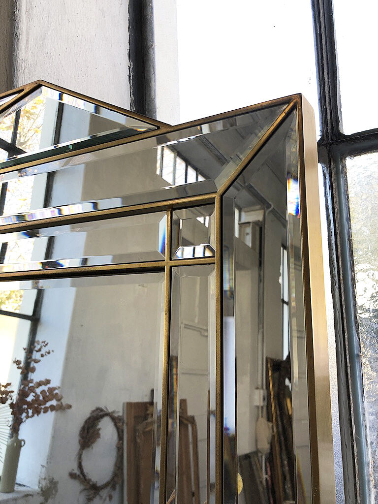 Italian design milked gold mirror