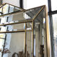 Italian design milked gold mirror