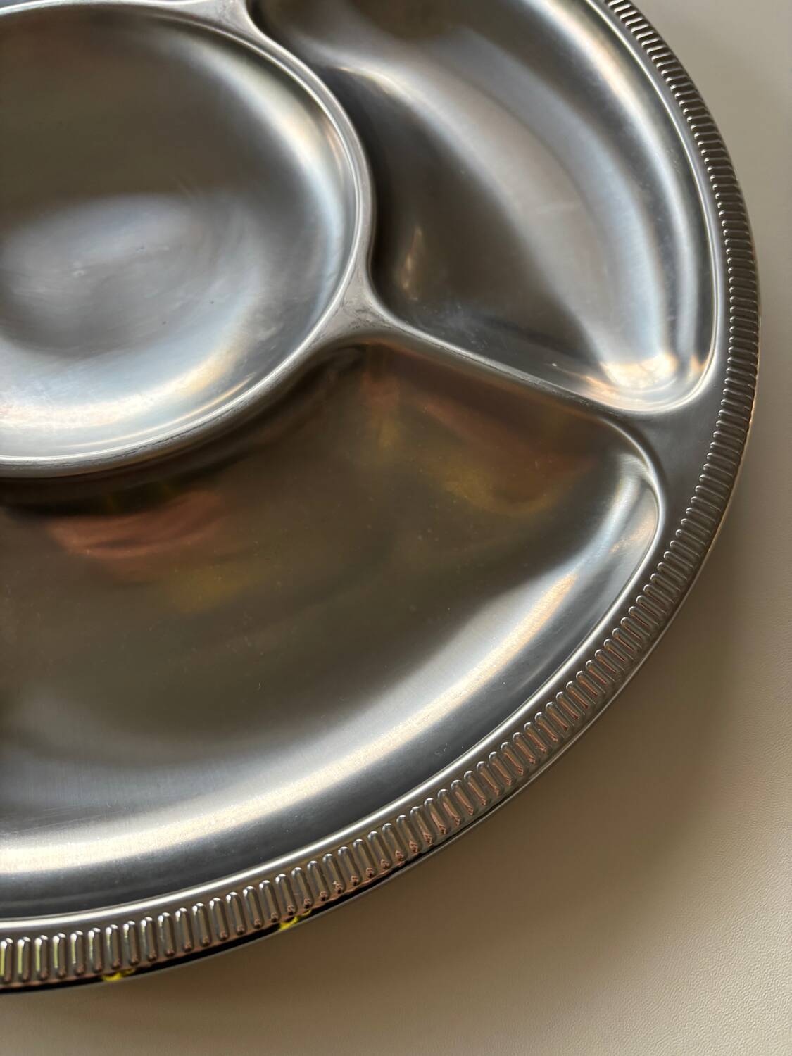 Stainless steel dish Jean Couzon