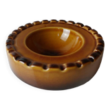 Cendrier céramique ambré années 60