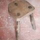 Vintage stool, wooden stool, tripod stool, plant stand