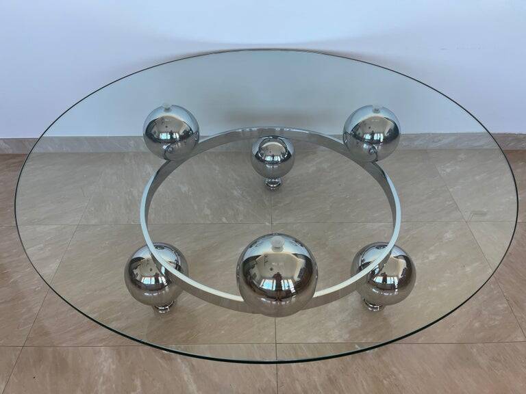 Table basse extraordinaire XL de l'ère spatiale, années 1970