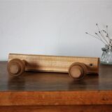 Light wood coat holder 2 patères