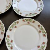 6 assiettes à dessert Art Nouveau