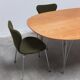 ‘Super-Elliptical’ table in oak by Piet Hein & Bruno Mathsson for Fritz Hansen, 1968