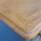 Vintage blue and wood dresser