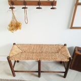 Ancient straw bench