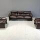 Maralunga leather sofa by Vico Magistretti for Cassina, 1973