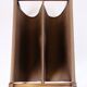 Newspaper/magazine holder - rosewood and brown canvas - Danish design - 1960s