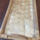 Plateau nacre et rotin vintage