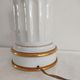 Foot of vintage lamp in Brussels porcelain