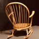 Rocking chair mid-century in light elm by Lucian Ercolani for Ercol