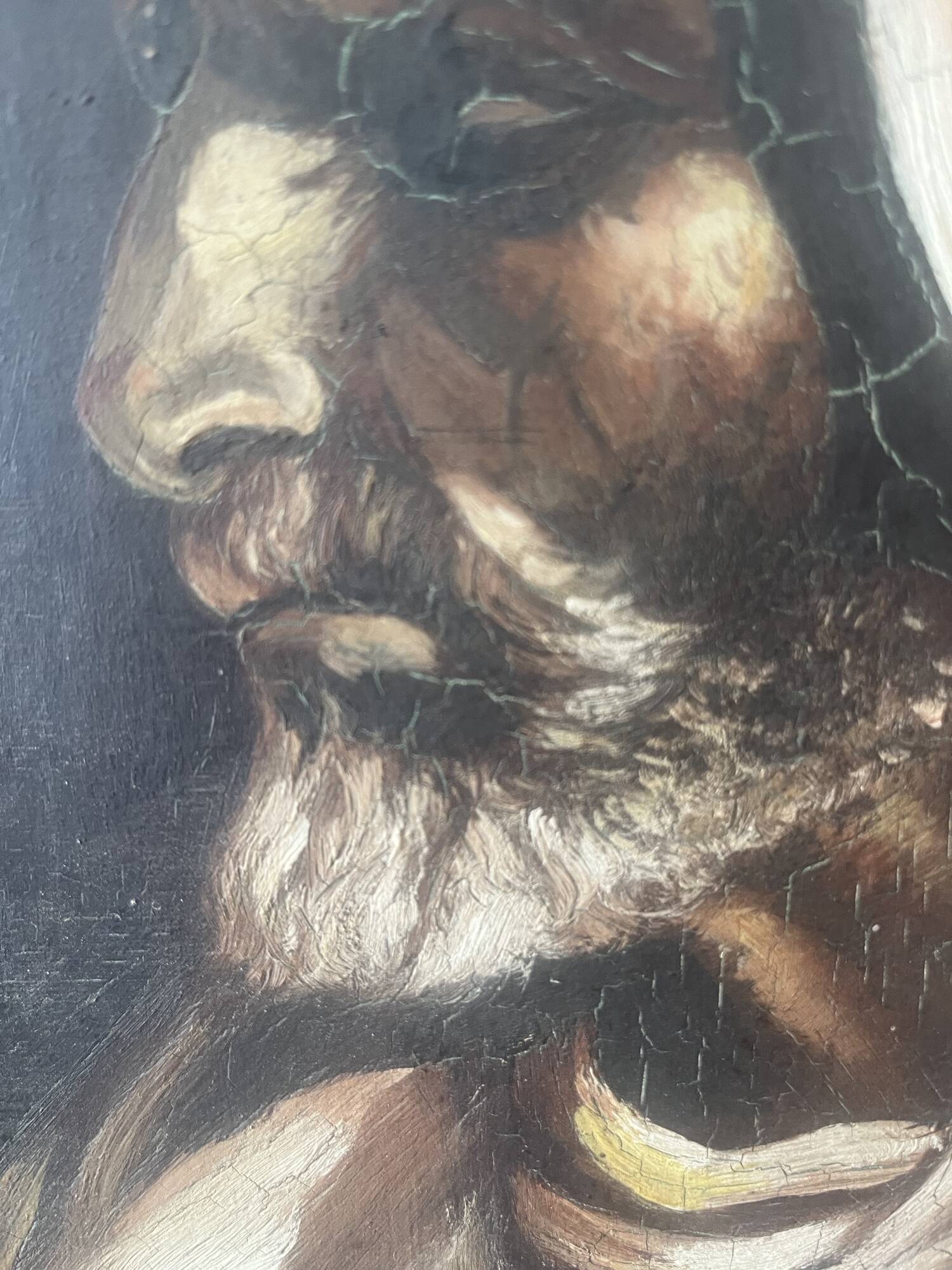 Orientalist painting of an Arab man.