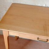 Vintage 1980s solid wood kitchen table or desk