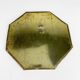 Vintage brass octagonal mirror