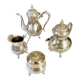 Bronze tea and coffee service, hallmarked EPNS, England, late 19th century