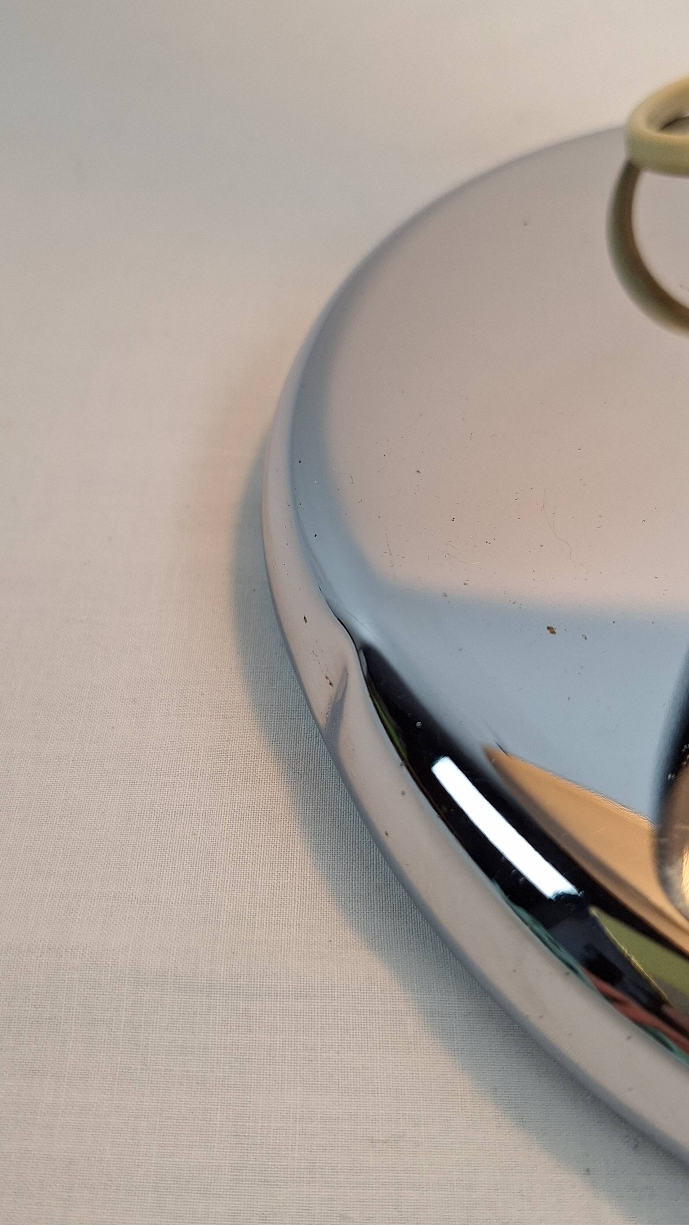 Vintage chrome lamp by Robert Sonneman, Space Age, Midcentury.