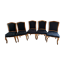 Lot de 5 chaises en bois de mangier