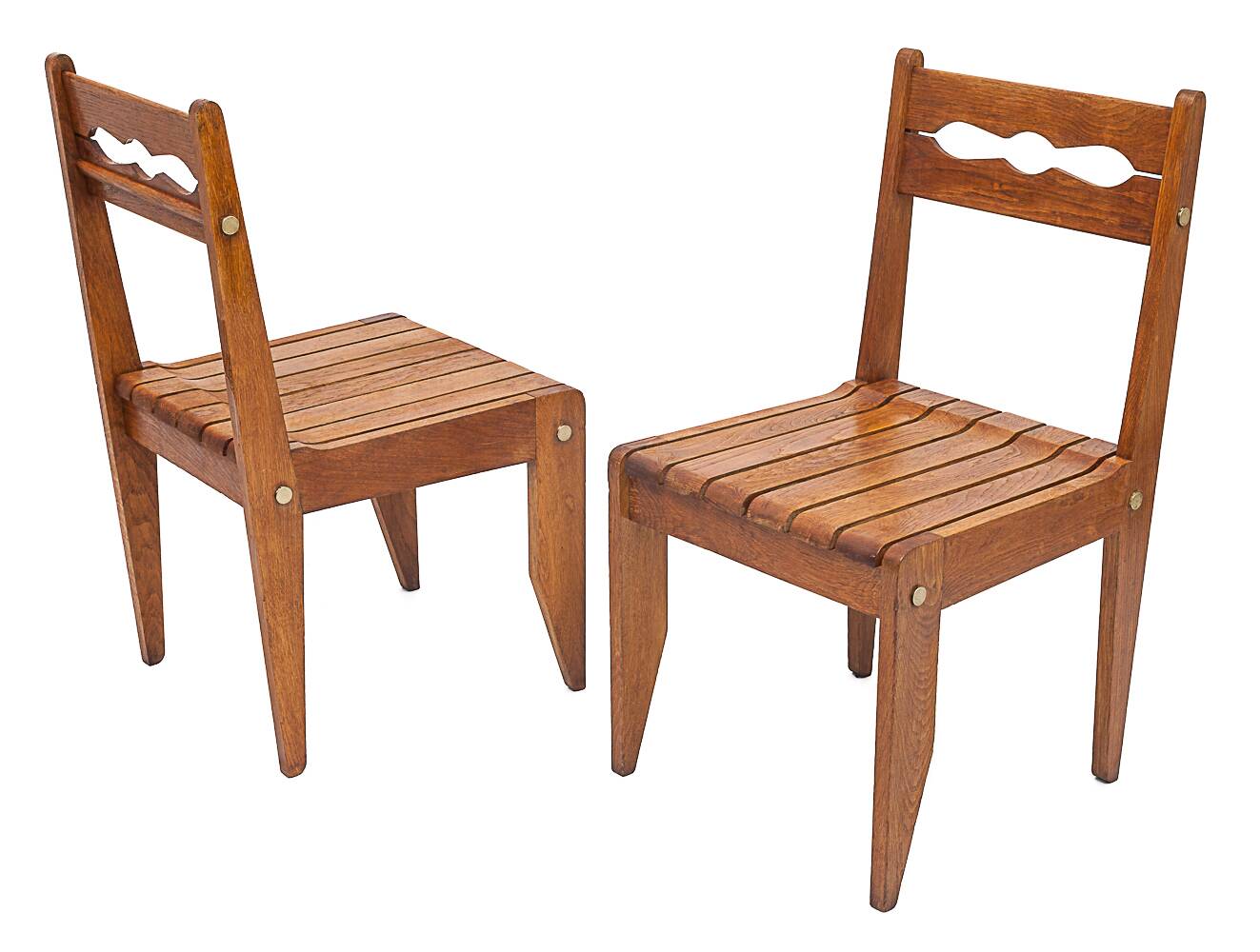 Set of 4 Guillerme and Chambron chairs