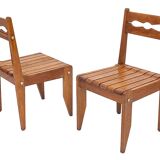 Set of 4 Guillerme and Chambron chairs