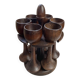Wooden egg cups with stand