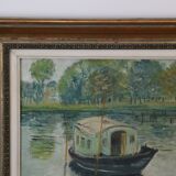 Oil painting on canvas, study work based on Monet.