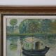 Oil painting on canvas, study work based on Monet.