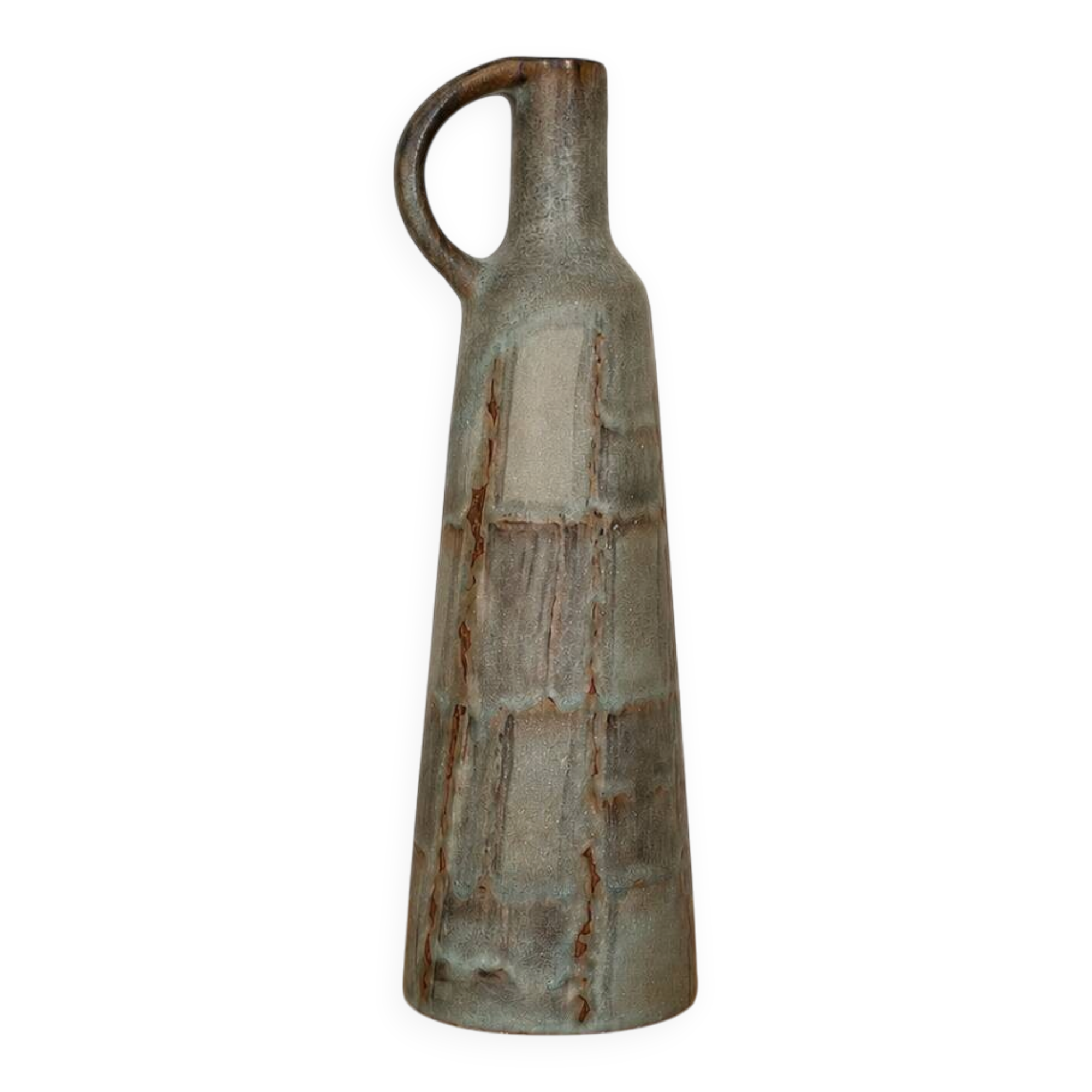 Grand vase en gres Eva Fritz Lindner Karlsruher Majolika