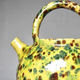 Pretty vintage terracotta glazed goat jug