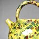Pretty vintage terracotta glazed goat jug