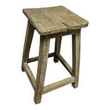 Burmese teak workshop stool