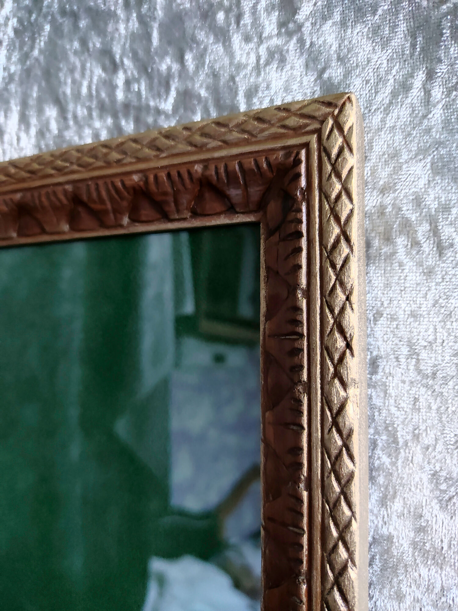 Carved wooden frame