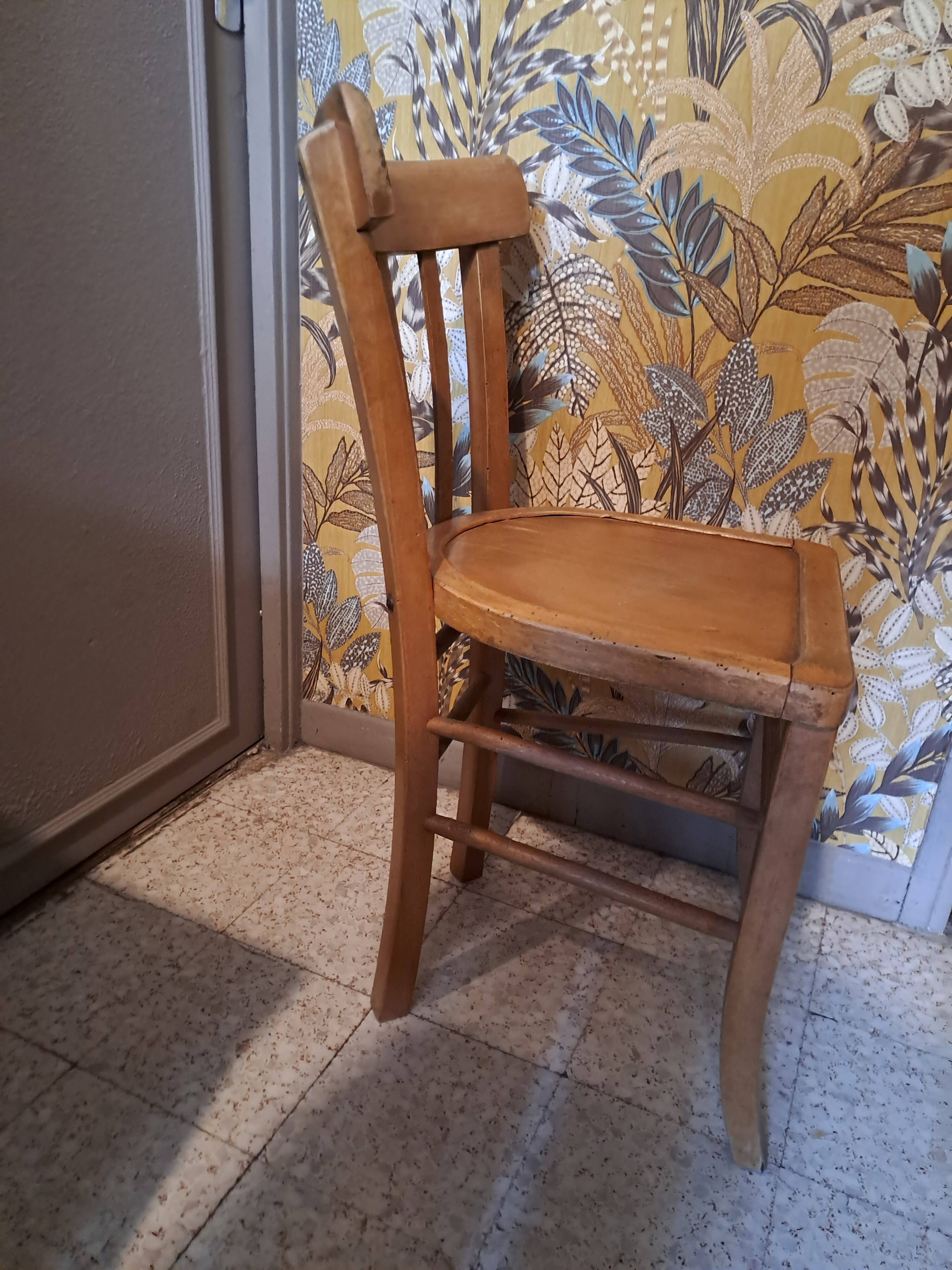 Bistrot chair blond wood 1950