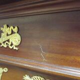 Acajou Library of Cuba Scd Empire decorated with 50 gilded bronzes