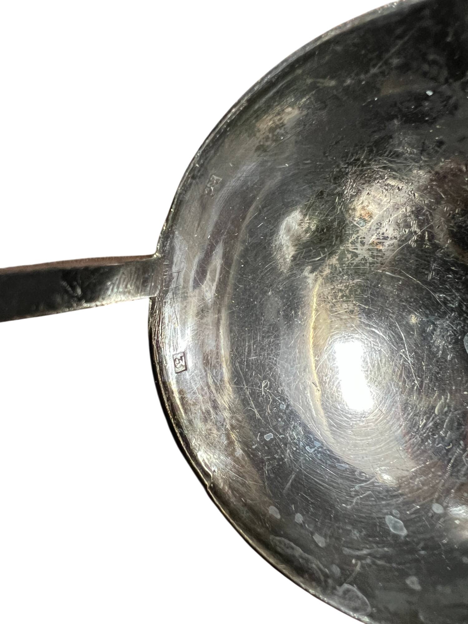 Silver metal ladle