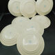 8 flat plates Villeroy - Boch Mettlach - Cream and Gold.