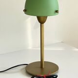 Lampe champignon SCE acier et verre opalin vintage