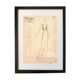 Drawing of the house Givenchy