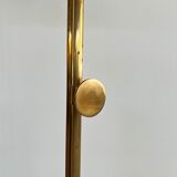 Florian schulz mid-century adjustable floor lamp in full brass, 1970